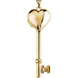  Heart Key Locket