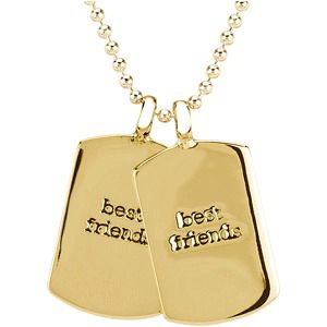 Heart U Back&trade; Mini Dog Tag w/ Chain