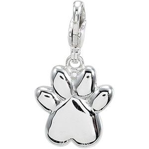 Charming Animals&trade; Paw Print Charm