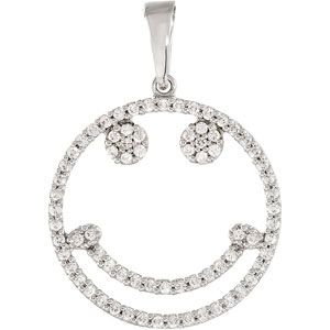 Petite Smiley Face Pendant Mounting