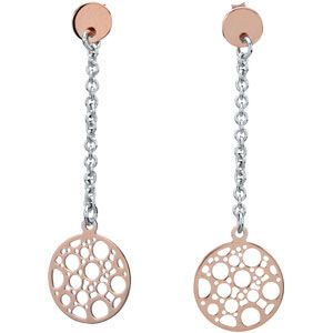 Rose gold Plated Sterling Silver Fashion Earrings w/backs