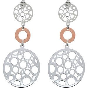 Rose Gold Plated Sterling Silver Fashion Earrings w/backs