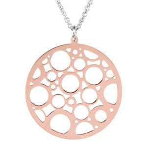 Rose Gold Plated Sterling Silver Fashion Necklace