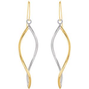 14K Gold & Sterling Silver Earrings