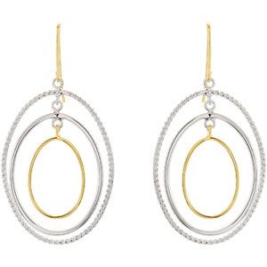 14KY & Sterling Silver Metal Fashion Earrings