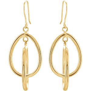 14K Gold-Clad Sterling Silver Earrings