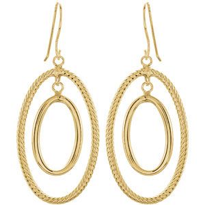 14K Gold-Clad Sterling Silver Earrings