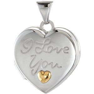 Heart Locket Engraved with 
