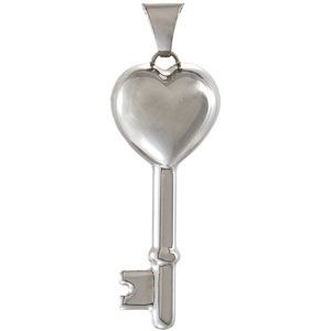 Key & Heart Design Pendant