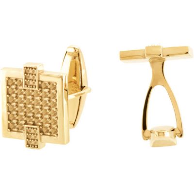 Cuff Link Mounting for Diamonds