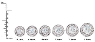 Entourage Earring Mounting for Diamonds