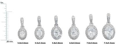 Oval Pendant Mounting with Articulated Bail