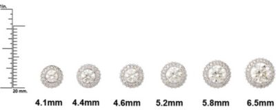 Round Entourage Earring for Round Center