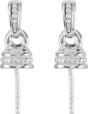 Earring Mounting for South Sea Cultured Pearls