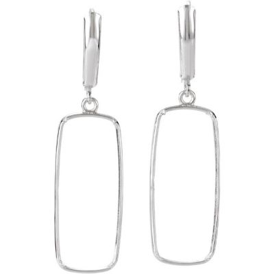 Earring for Large Antique Cushion Gemstone