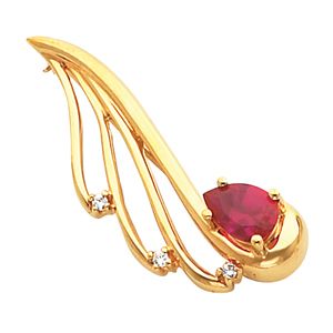 Brooch Mounting for Pear Center