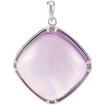 Antique Square Cabochon Pendant or Necklace
