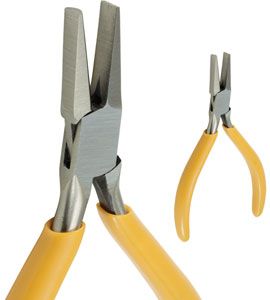 Box Joint Half Round Nose / Flat Nose Plier 5.25