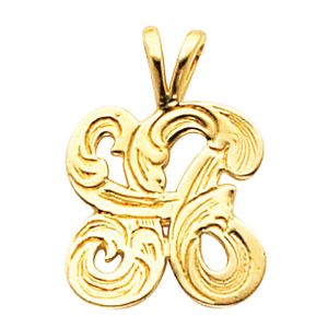 Large Monogram Pendant