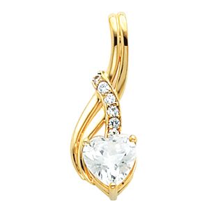 Pendant Mounting for Heart -Shaped Center
