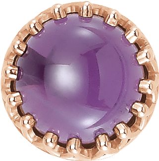 Crown Design Cabochon Earring 