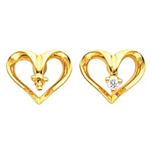 Heart Design Earring Mounting 