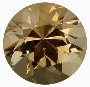 Round Genuine Golden Precious Topaz (Black Box)