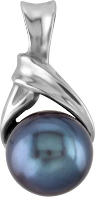 Black Cultured Pearl Pendant