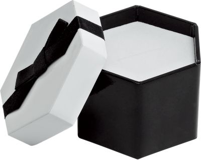 Onyx Large Ring or Earring Hexagon No-Wrap Gift Box