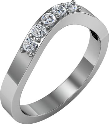 Stackable Ring Mounting for Round Stones