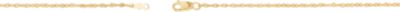1.5 mm Lasered Titan Gold Rope Chain
