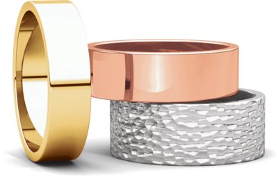 Flat Wedding Bands