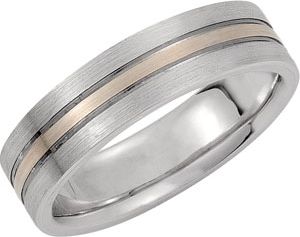 6mm Band with Black Rhodium