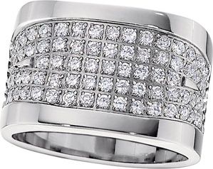 Titanium Ring with Cubic Zirconia