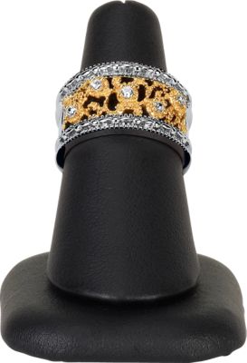 Black Leatherette Single Ring Finger Display