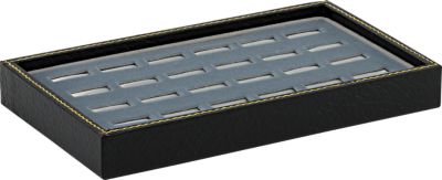 24 Ring Display Tray, Silver Cloud
