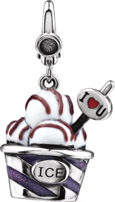 Enamel Ice Cream Cup Charm
