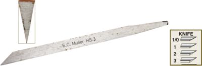 High Speed Gravers, Knife # 1/0