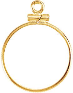 Coin Edge Screw Top Frame for U.S. 1 Cent Coin