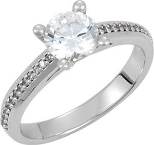 Engagement Ring or Matching Band Mounting
