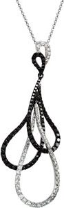 1 1/2 ct tw Black & White Diamond 18