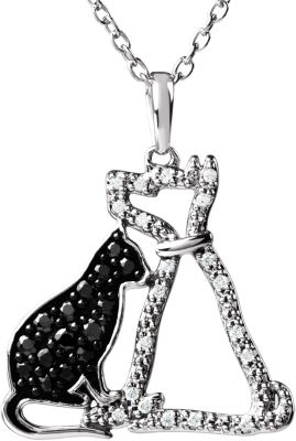 Tender Voices&reg; Cat & Dog Silhouette Necklace