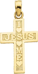 I Love Jesus Cross Pendant