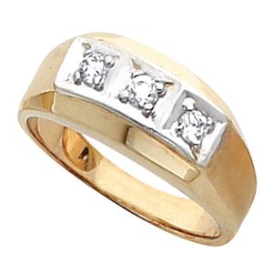 Men's 3 Stone Ring Mounting