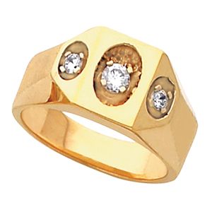 Men's 3 Stone Ring Mounting