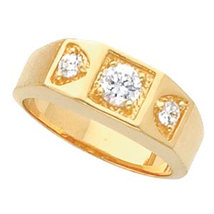 Men's 3 Stone Ring Mounting