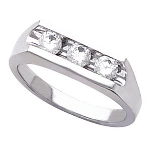 Men's 3 Stone Ring Mounting