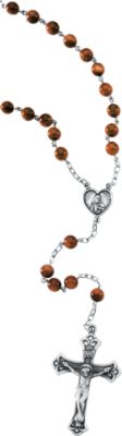 Brown Goldstone Rosary