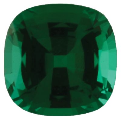 Antique Square Chatham Created Emerald