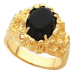 Men's Ring Mounting for Oval Center